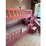 hoogslaper 80x160 met trap en glijbaan